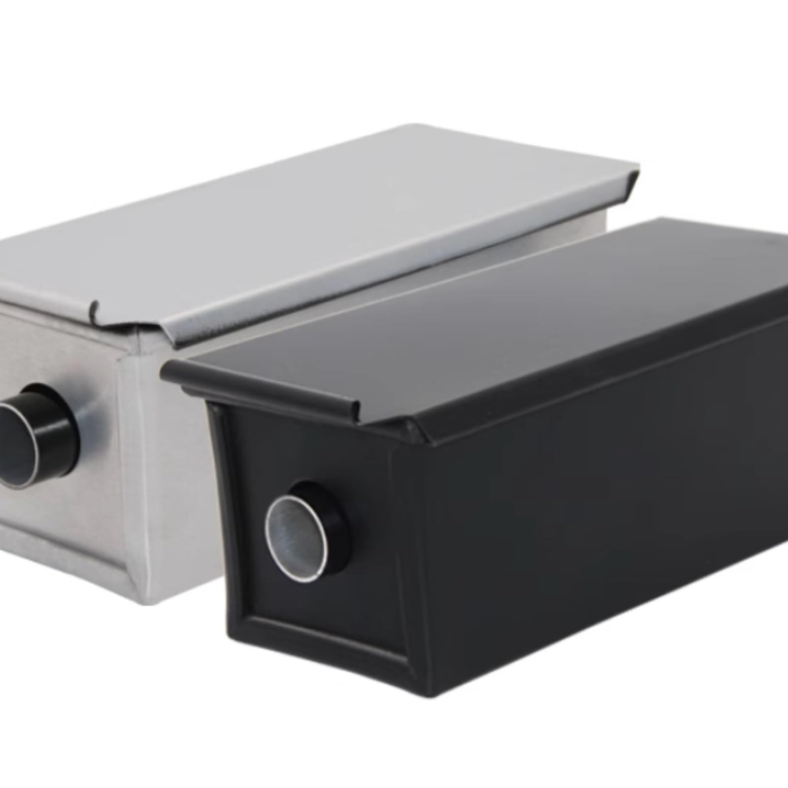 Caja De Pan Panera para Pan Sartén Rectangular para Tostar, Utensilios De Cocina para Hornear, Sartén para Tostar Pan con Tubo Central Y Tapa para Cocina Caja Contenedor De Pan(Black)
