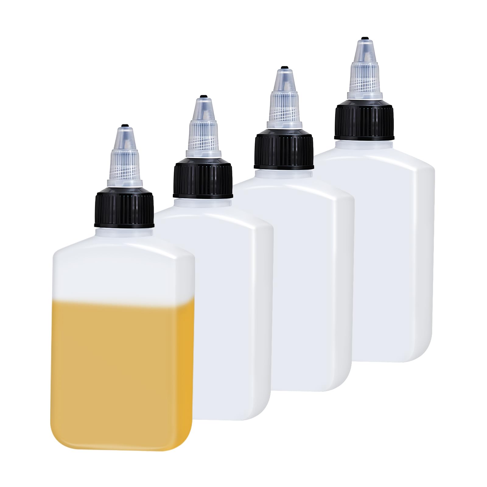 Bouteille à presser pour huile de camping sans fuite - Kit de 4 flacons rechargeables de 96g