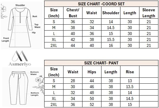 Image of Asmeriyo Women Co-Ord Set || Women 2 Pic Embroidered Kurta Set || Stylish Cord Set (K-204)