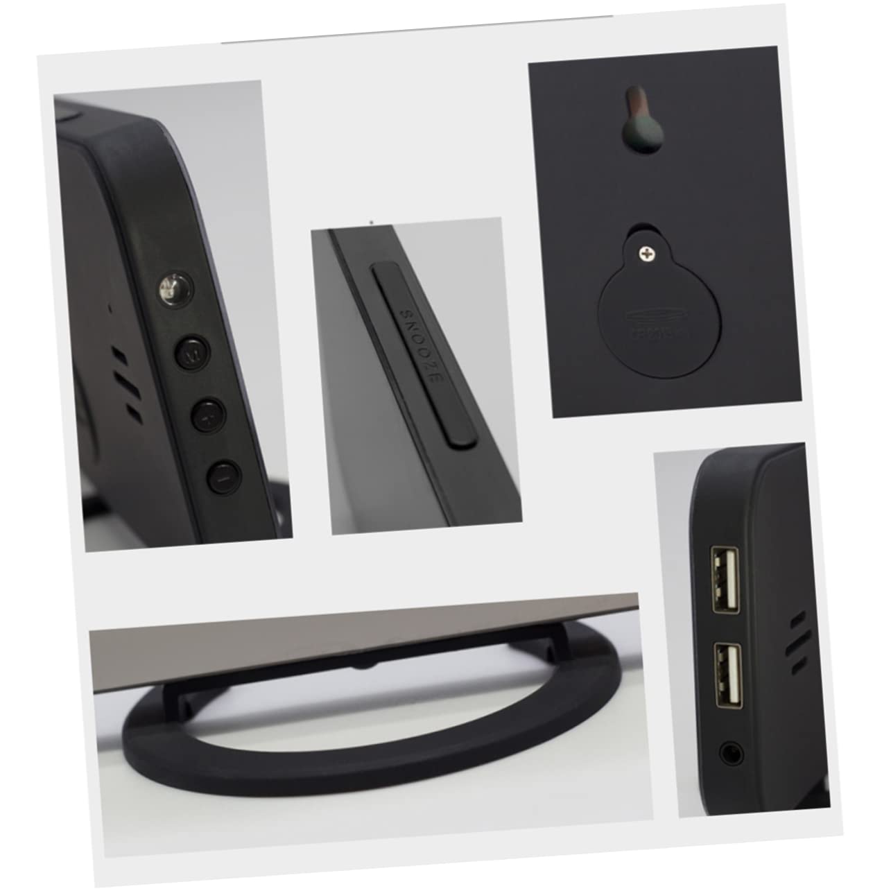 Cabilock Despertador Electrónico Digital con Pantalla Led Grande Función De Repetición Regulador De Intensidad y Superficie Reflectante para Uso Mesilla De Noche