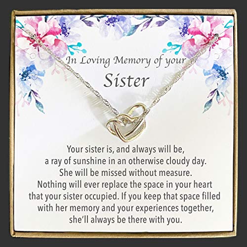 In Memory of Your Sister - Sister Memorial Necklace, Remembrance Gift for Loss, Bereavement Gift