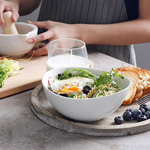 Sweese 102.001 Cereal Bowls - 18 Ounce & Sweese 103.001 Cereal Bowls - 28 Ounce, White #TOP7