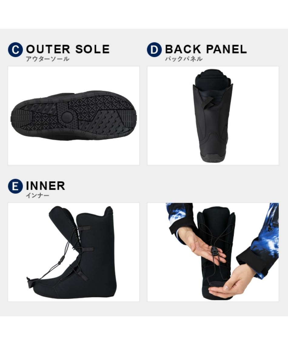 Amazon | 〔ビジョンピークス〕スノーボードブーツ ダイヤルタイプ BOA