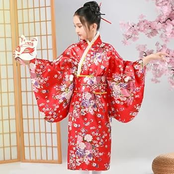 Bon amixyl Japanse kimono voor dames, traditioneel, jonge dame, yukata