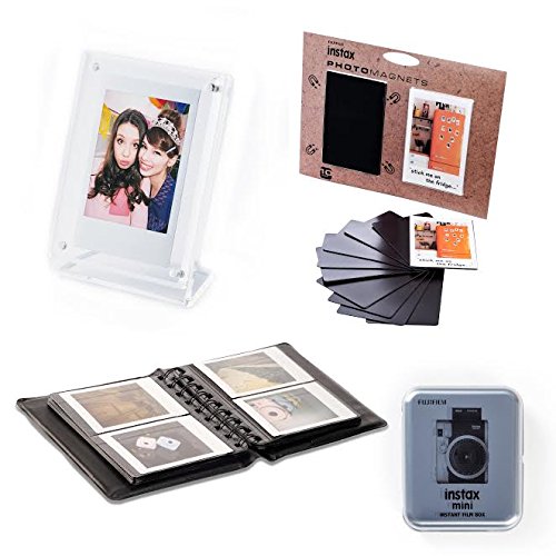 Instax Mini 4 in 1 Zubehör Set, weiß/schwarz
