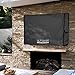 ULTCOVER Waterproof Outdoor TV Cover for 55-59 inch Outside Flat Screen Televisions with Mounts and Stands, Black