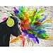 Papier peint intissé Singe Graffiti 352 x 250 cm Toison Mur XXL Tableaux Muraux Tapisserie Photo Décoration Murale Salon Chambre Coloré 9169011a