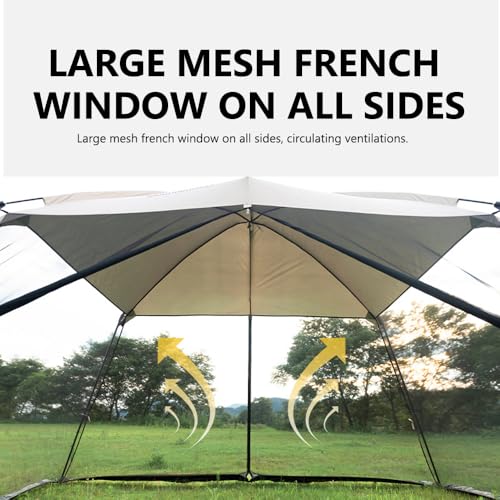 Carpa para camping con sombra solar, gran espacio miniatura 7