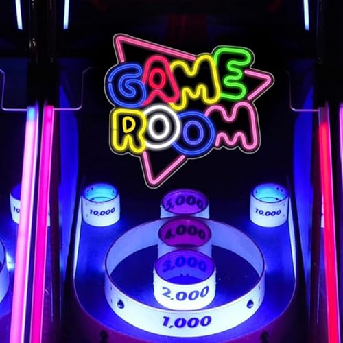 Image of LED Game Sign Game Zone Neon Signs Gaming Room Wall Art Decor Man Cave Lights Signs Gamer Home Bedroom Decoration USB Powered Brightness Adjustable