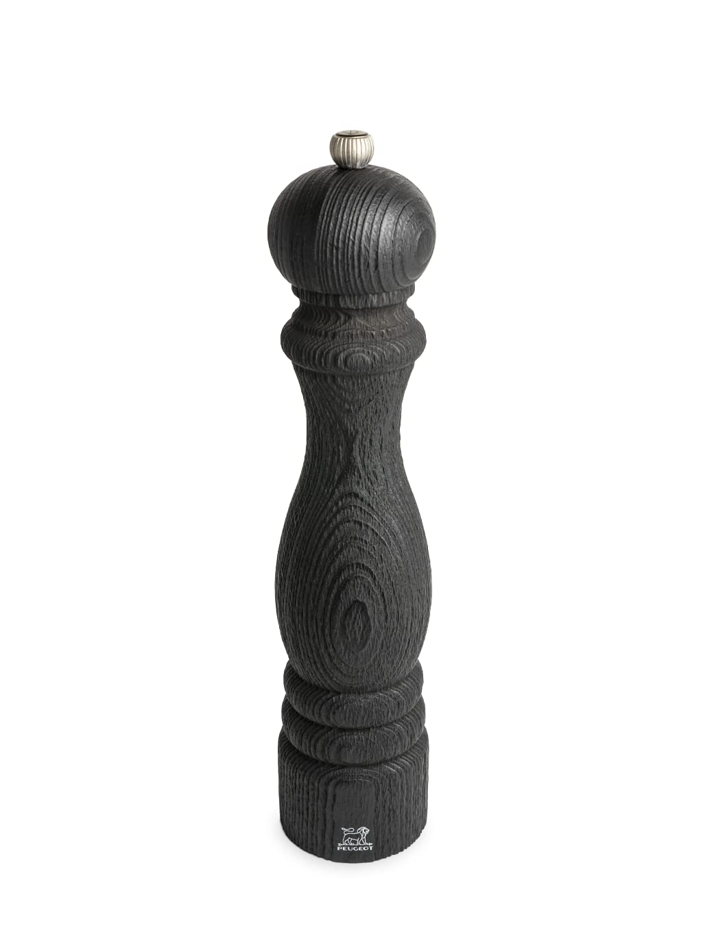 PEUGEOT - Pfeffermühle Paris Nature Black 30 cm - Klassische Mahlgradeinstellung - Aus recyceltem Holz mit PEFC-Siegel - Französisches Know-howreich - Schwarz