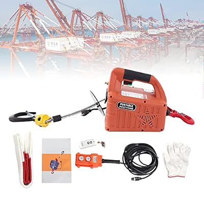 2300LBS/1T Electric Hoist with 3-in-1 Control (Wireless/Handle/Plug) & Overload Protection - 38ft Lift Portable Crane for Attic/Utility,110V