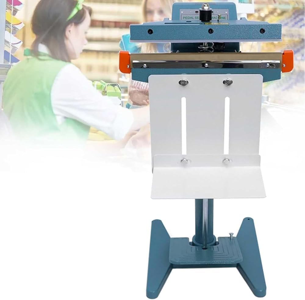 IUokLU Impulse Sealer Manual Plastic Poly Bag Heat Sealing Machine Closer Kit, Commercial Foot Pedal Heat Sealer Machine, Ideal For Industrial And Commercial Use-350mm (450mm)