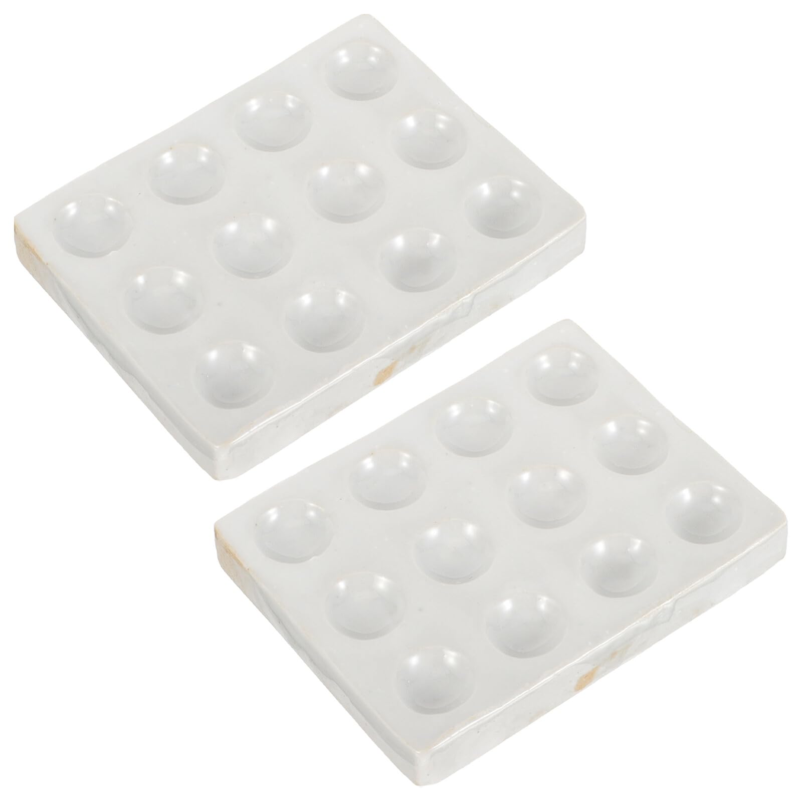 Plaques à points facile à utiliser en céramique lot de 2 supports 12 trous pour laboratoires