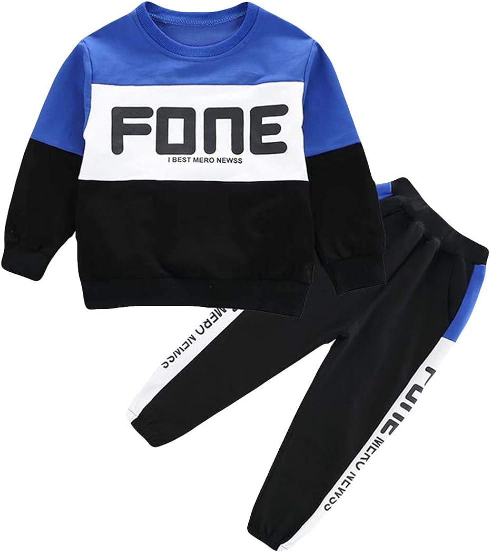 ショッフェ 上下セット ２点セット ボーイズ 男の子 トレーナー 長袖 英字 春秋冬 シンプル シャツ 子供服 ファション おしゃれ 普段着 長ズボン 可愛い かっこいい スポーツウェア 運動服 ゆったり 73 以上節約