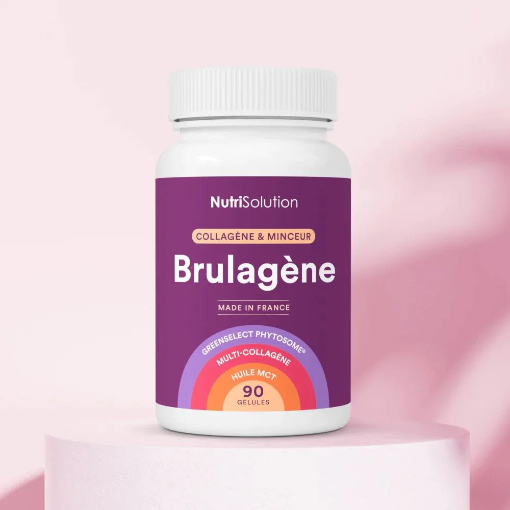 Brulagène : Brûleur de Graisse Puissant avec Collagène - Pour une Perte de Poids Rapide et Efficace - Soutient le Métabolisme et la Santé de la Peau - 90 Gélules - Fabriqué en France (1)