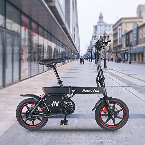 Windgoo Elektrische fiets, inklapbaar, 14 inch, voor volwassenen, inklapbaar, motor 350 W, snelheid tot 25 km/u, bereik… - Afbeelding 3