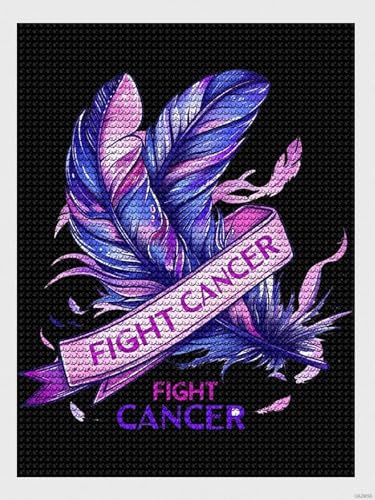 Kit peinture diamant cancer adultes cadeau symbolique et décoration murale
