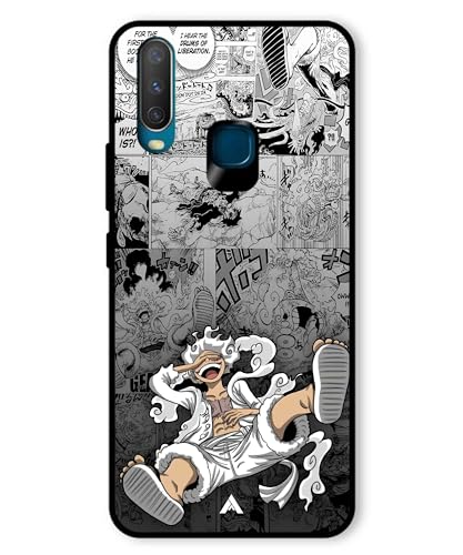 Image of Premium Anime 2 Case for Vivo Y17 (Glossy Finish) Soft-Touch Metal TPU Back Cover, Shockproof, Designer, Aesthetic Mobile Phone Case