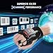 Eyoyo 1D 2D Glove Wearable Ring Bluetooth Barcode Scanner, Left & Right Hand Wearable, Finger Trigger Portable Wireless QR Code Scanner Bar Code Reader Compatible with iPhone iPad Android Tablet