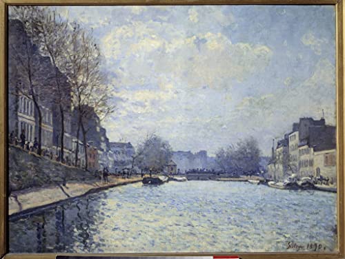 Pintura mural decorativa de Alfred Sisley, cuadro de París de 60x90cm en lienzo para el hogar