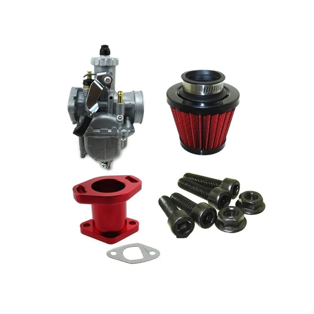 Kit de colector de admisión de carburador VM22 de Rendimiento de 26mm, Ajuste del Filtro de Aire for GX200 196cc Pre 212cc Go Kart Min Bike