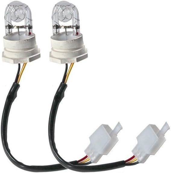 White Light Hide Away Strobe Bulbs for 80w / 120w / 160w Kits Headlight Replacement Bulbs, 2 PCS