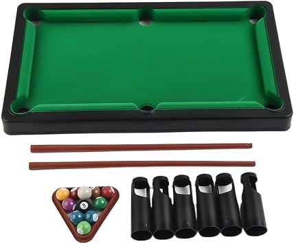for mini Pool Table Set for and Adults, Portable Desktop Snooker Game with for cues and Balls, Compact Indoor Billiards Toy for Family Fun and Stress Relief