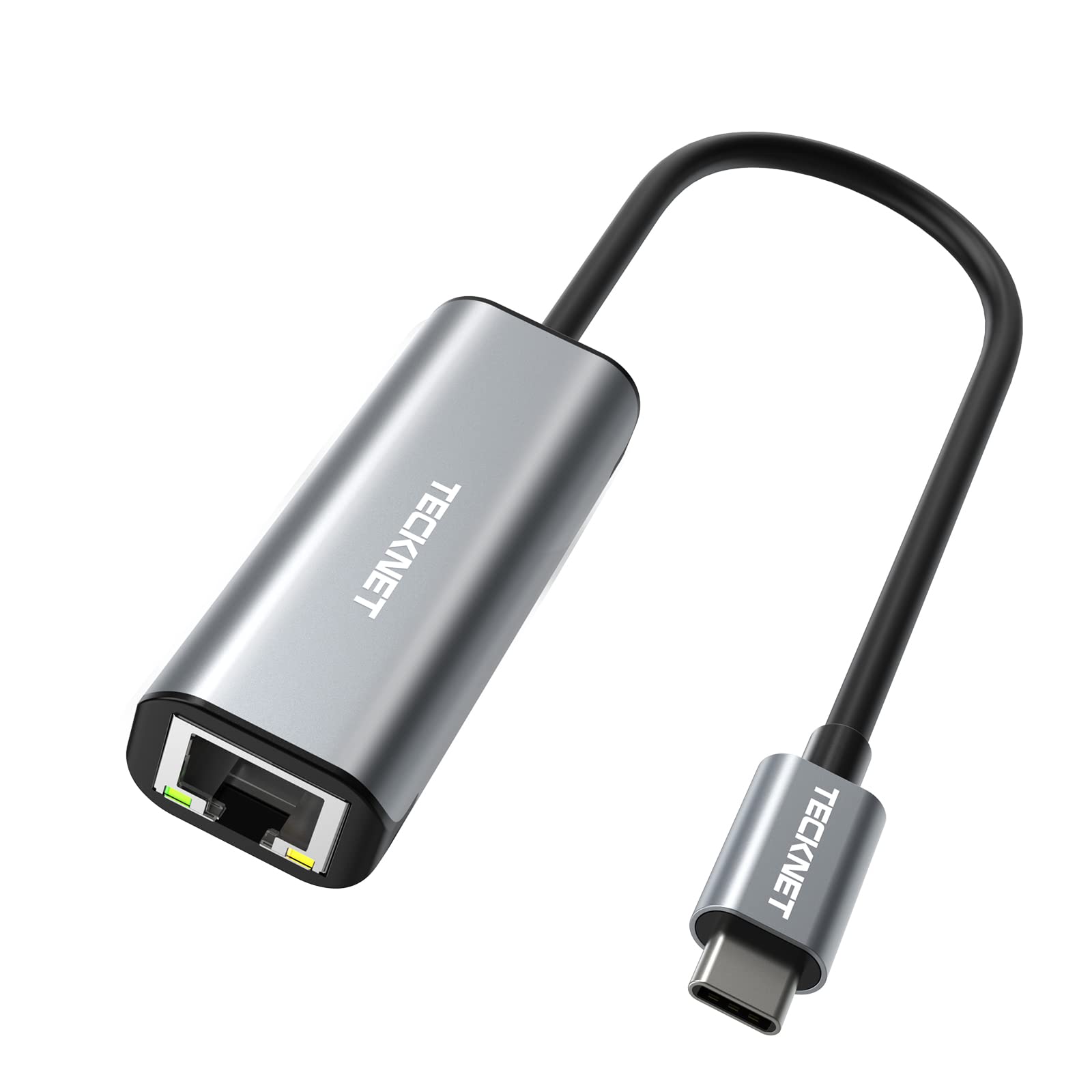 TECKNET USB C to Ethernet Adapter USB Type C to RJ45 10/100/1000Mbps Network LAN Wired Ethernet Adapter Compatible with Windows 10/8.1/8/7/XP/Vista, Mac OS 10.5 to 10.10,10.11, Linux, Chrome OS