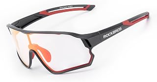 ROCKBROS Selbsttönende Fahrradbrille Sportbrille Jugendliche Sonnenbrille Kinder Radbrille UV400 Schutz Fahrrad mit TR90 Rahmen