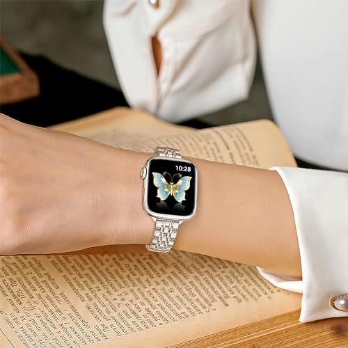Vamyzji Slim Stainless Steel for Apple Watch Strap 40mm 42mm(Series 11 10) 41mm 38mm - Image 3