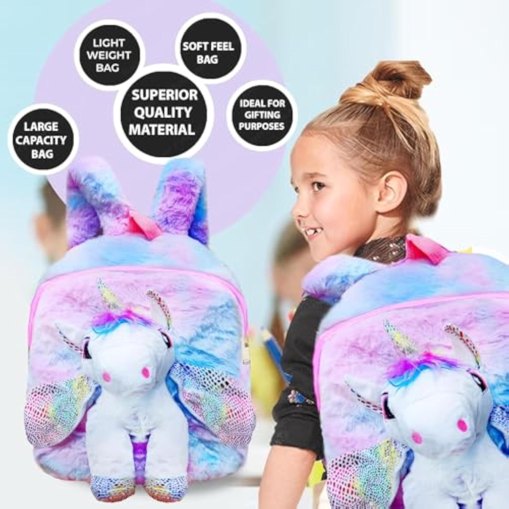 Unicorn Soft Bag for Kids, Fun & Functional