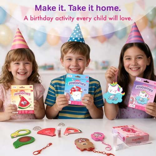Image of Chalk & Chuckles Joydomes Happy Avocado, DIY Shaker Keychains & Bag Charms
