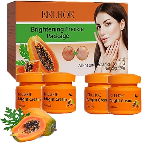 Papaya Whitening And Brightening Acne Cream-The Best Anti-Aging Cream Of Wrinkles And Elderly Spots, Deep Nourishment And Moisturizing, Day And Night Dual-Use Combination Cream Kit 40g (2 Sets)