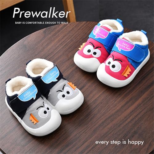 Toddler Baby Boy Girl Sneakers Fall and Winter Soft Sole Non Slip Padded Cotton Shoes High Neck Shoes for Boys3