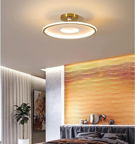 Plafonnier LED rond résout éclairage agressif salon chambre télécommande - 4