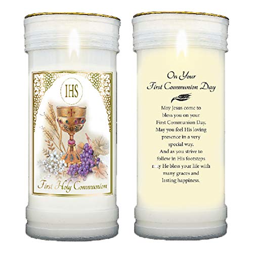 Widdle Celebrations Pillar Candle and Holder First Holy Communion Keepsake Gift 6908