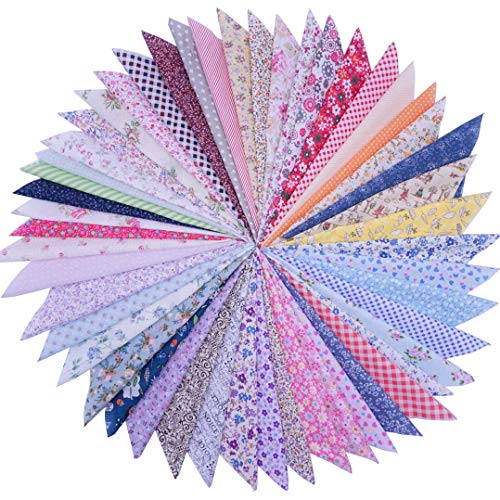 Tissu patchwork en coton de qualité Phantomon | 50 carrés de couture durables - 2