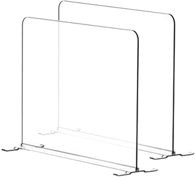 Clear Acrylic Shelf Dividers, Closet Shelf Dividers for Purse and Bag Storage, Anti-Slip Rounded Corner Dividers for Vertical Shelves Organization