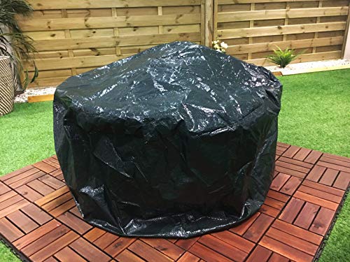LIVIVO Heavy Duty Large Waterproof Firepit Cover Fire Pit BBQ Rain Garden UV Protector New Premium Quality With Drawstring Cord - Green