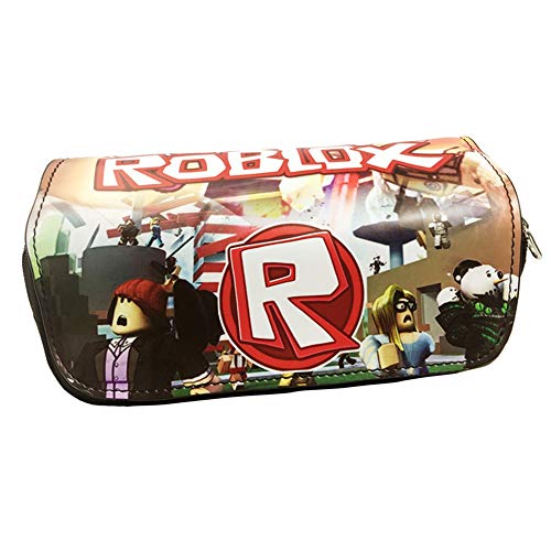 Bonamana Estuche para lápices, diseño de Anime, doble capa, para estudiantes, adolescentes, color Roblox-C