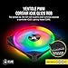 immagine 1Corsair QL120 RGB Ventola con 102 LED RGB PWM Regolabili, Fino a 1.500 Giri/Min, Silenziosa, Smorzatori in Antivibrazione, iCUE QL 120 mm, Confezione da 3 con Lighting Node CORE, Nero/RGB