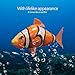 Remote Control Flying Shark Inflated RC Inflatable Toy Shark for Kids Indoor Fun Blue Shark (orange clownfish)