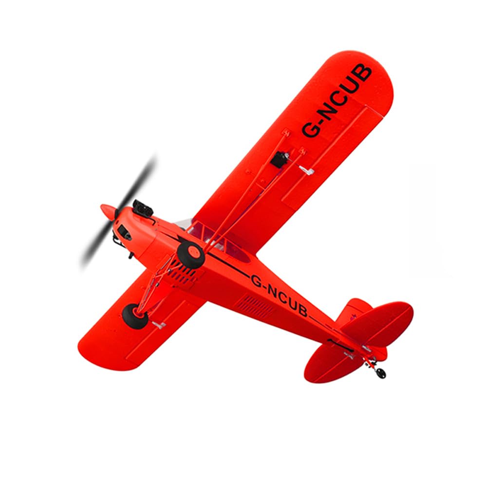 J3 CUB RC Flugzeug 3D/6G 5CH Ferngesteuertes Flugzeug für Erwachsene 1406 Bürstenloser Motor Outdoor Starrflügel Stunt RC Segelflugzeug mit Austauschbaren Teilen