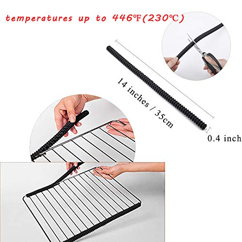 image for LokiLux 2 Pack Oven Liner Mat + 2 pcs Oven Rack Edge Protector Guard,H