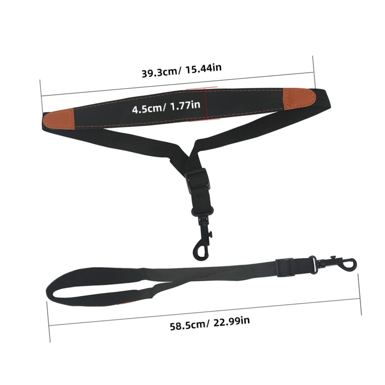 BESPORTBLE Saxophone Strap Replacement Comfortable Saxophone Neck Strap Durable Leather