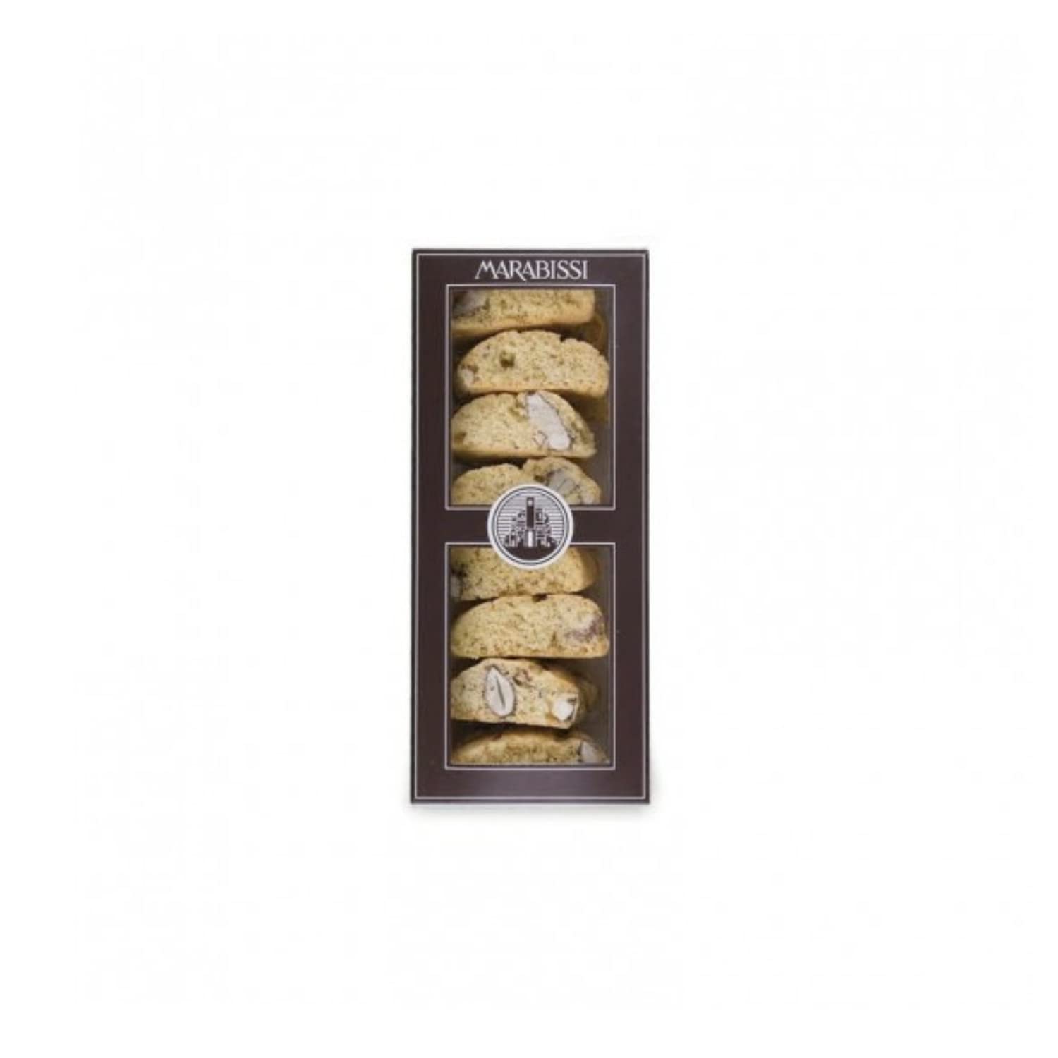 Marabissi® | Pasticceria Artigianale 15 Cantuccini Mandorla | Cantucci alla Mandorla Confezionati 120 Gr. | Cantucci Artigianali per Vinsanto