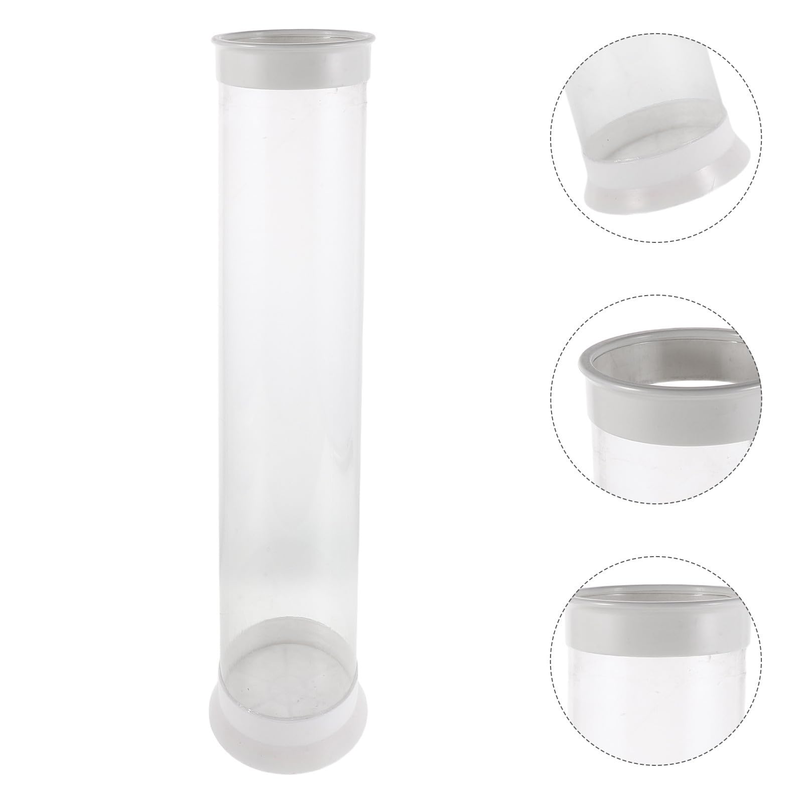 CALLARON Tube de Réglage Flottant Transparent pour Pêche avec Mousse Intégrée, Outil Pratique pour Calibrage de Flotteurs et Rangement Bord de l'eau