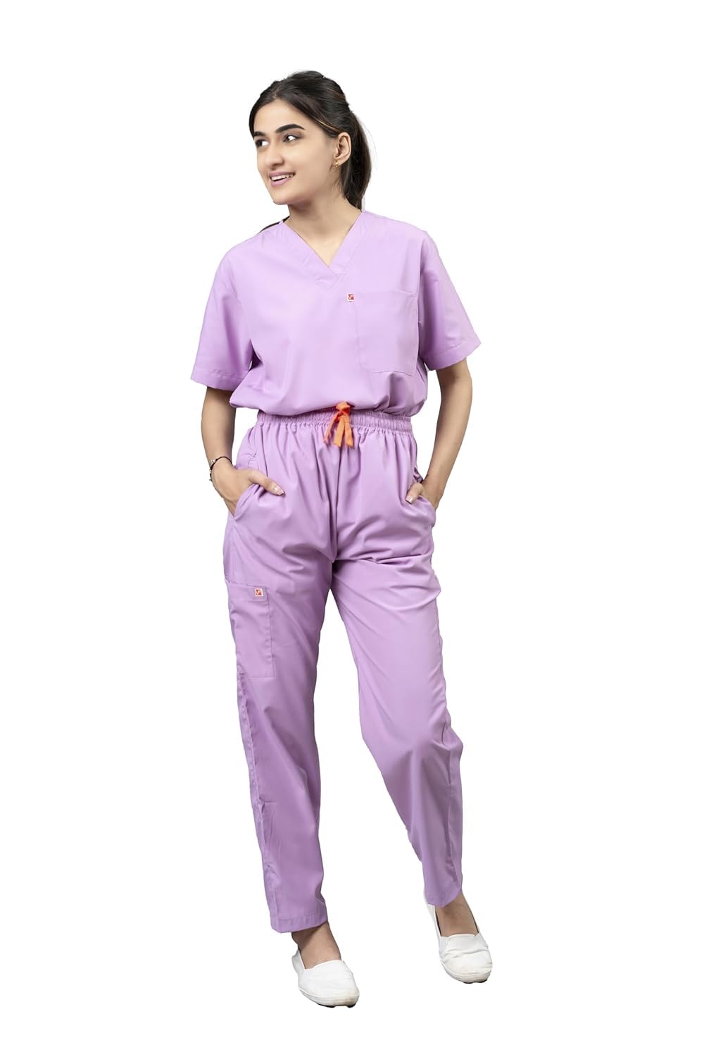 VastraMedwear Womens Scrub Suit For Doctors l Comfortable, Breathable And Perfect Fit | 6 Pockets Medical Scrub Suit | Ideal For Doctors Nurses Dentists & Healthcare Professionals (XS, Lavender) (B0D5MBWMFN) Amazon Price History, Amazon Price Tracker