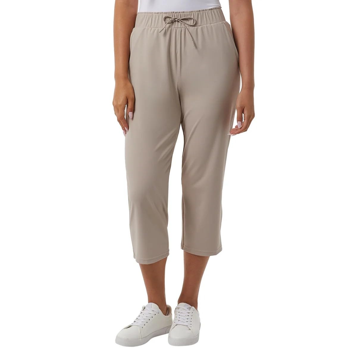 32 Degrees Women Nylon Lux Capri US Alpha XX-Large Regular Regular Tan