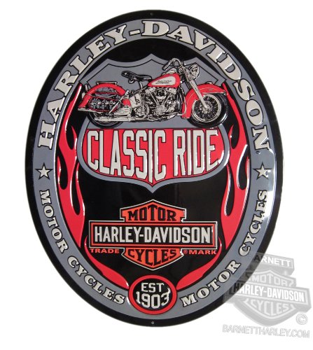 Harley Classic Ride Oval Tin Sign